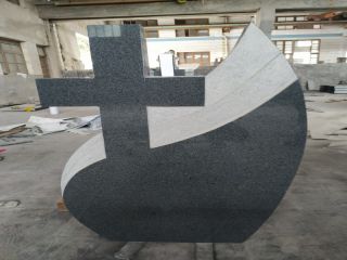 G654 Dark Grey with Polished Chinese granite for Tombstone