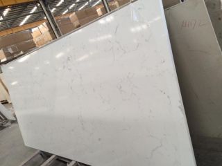 White Carrara Quartz Slabs