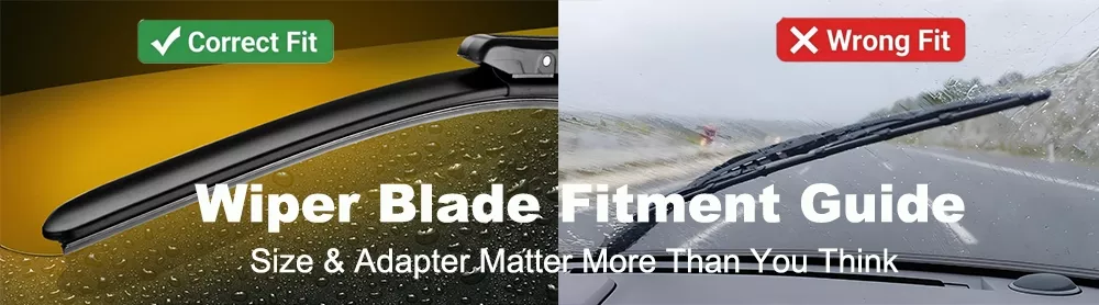 Overview of wiper blade fitment issues for multiple vehicles