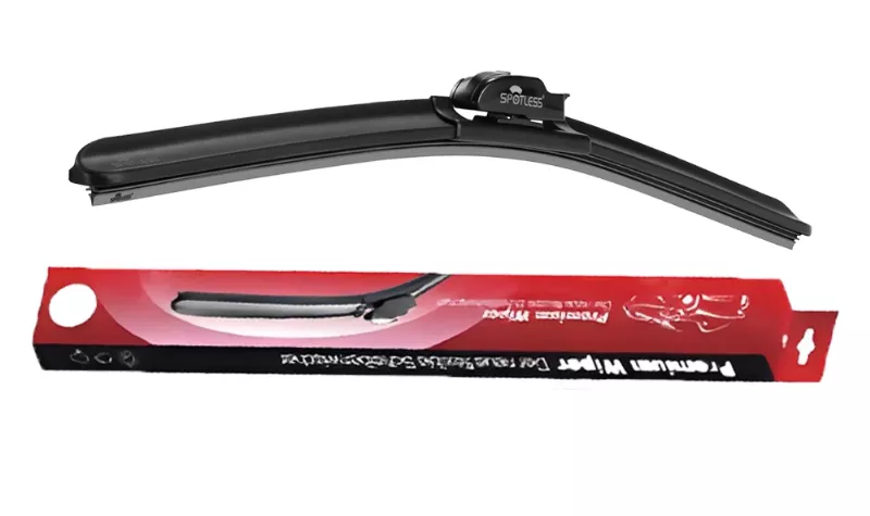 premium silicone windshield wipers with minimal design highlighting material quality