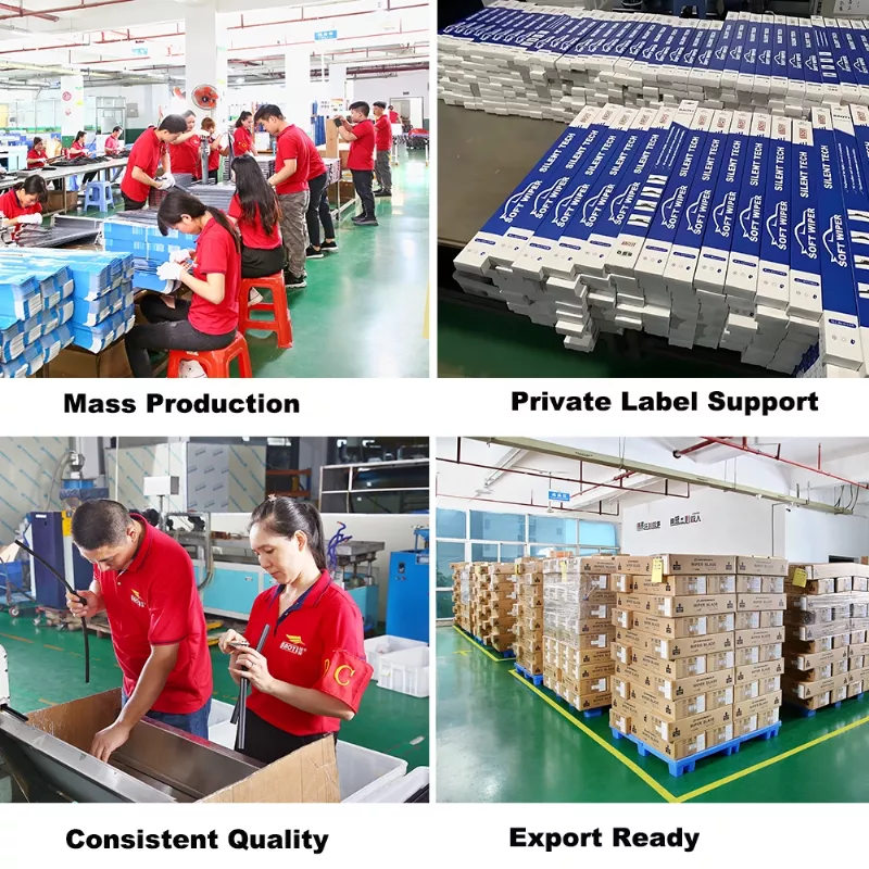 OEM windshield wiper blade factory production line and packaging