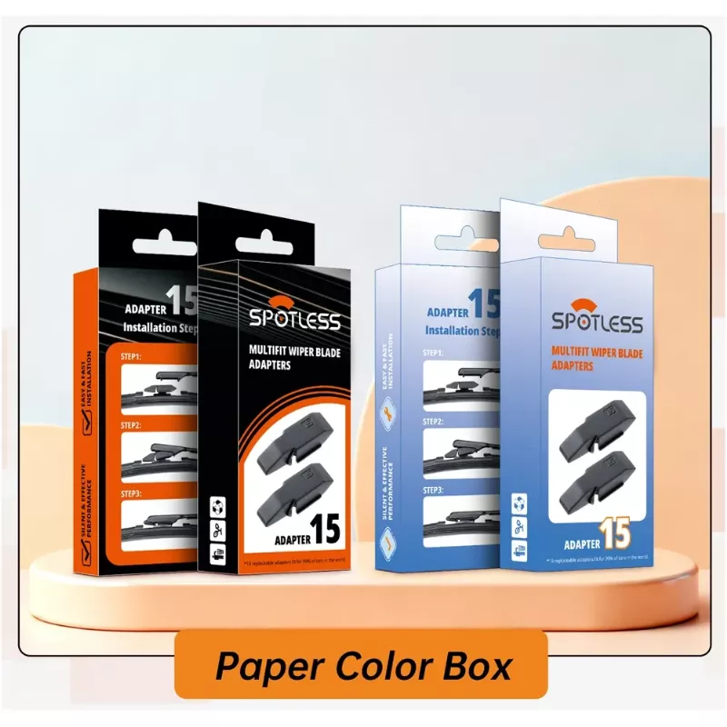 wiper blade adapter paper color box OEM retail packaging printed box