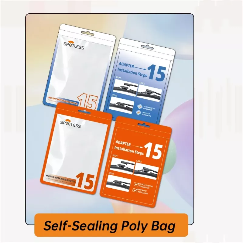 wiper blade adapter poly bag bulk packaging factory shipment