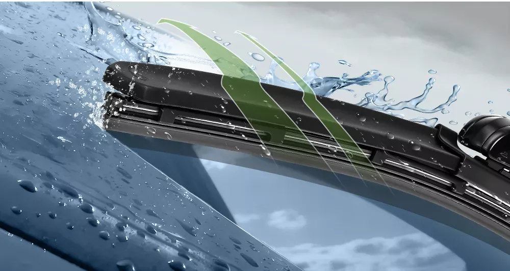 aerodynamic spoiler wiper blade high speed airflow stability anti lift design windshield