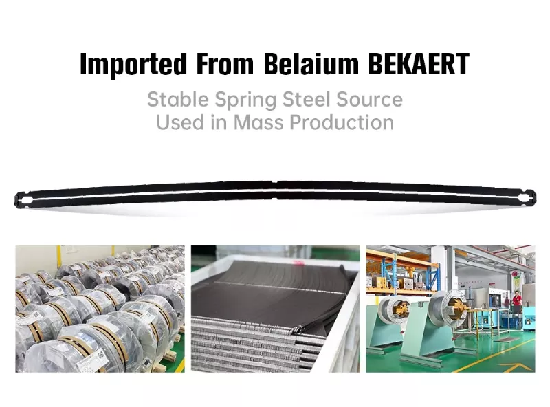 bekaert spring steel used in boneless car wiper for stable quality mass production supply