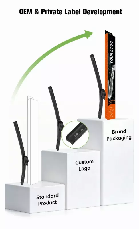 OEM windshield wiper blades custom packaging and private label branding solutions for distributors