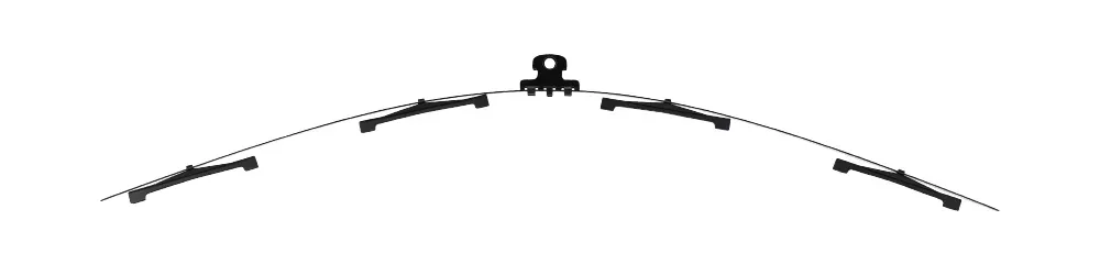 AP Series Multi-Pressure Point Spring Steel Structure for Premium Wiper Blades