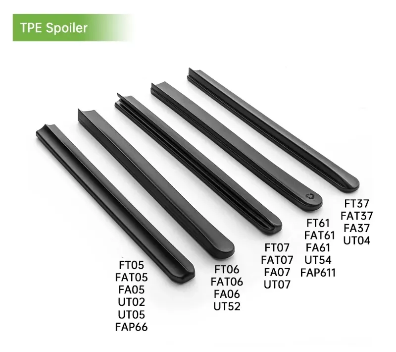TPE One-Piece Spoiler Designs Used on Multifunction Beam Wiper Blades