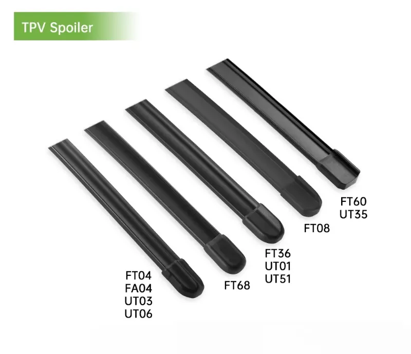 TPV End-Cap Spoiler Designs for Aftermarket Wiper Blade Programs