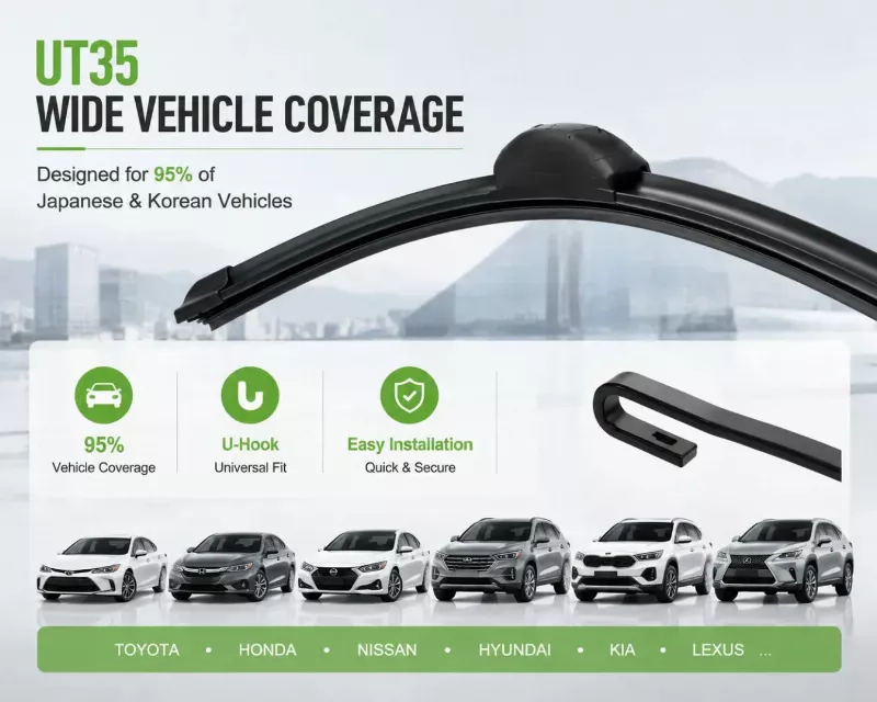 UT35 wiper blade application coverage for aftermarket vehicles