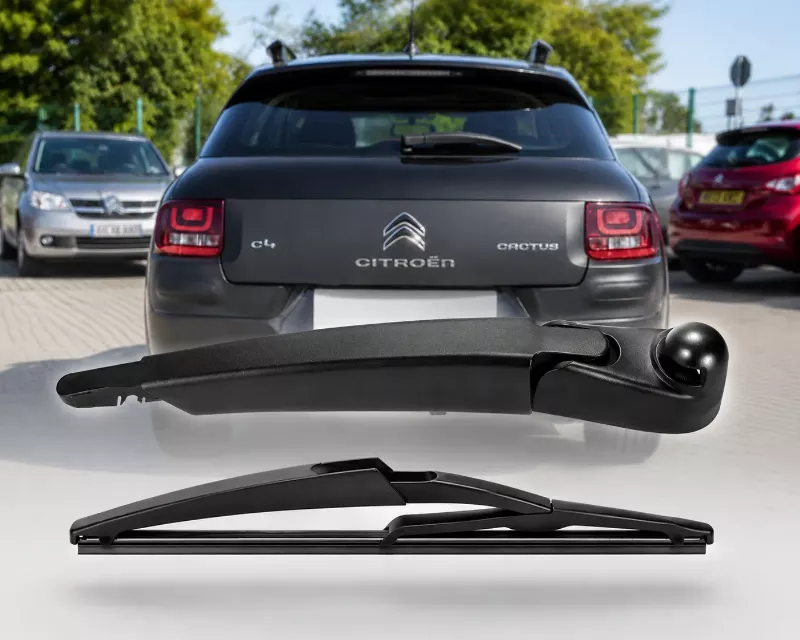 Direct replacement OE-grade rear wiper for Citroen C4 Cactus, supporting private label packaging and bulk orders for global automotive distributors