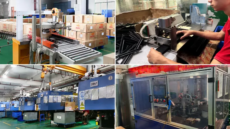 BAOYI rear wiper blade factory production line with manufacturing equipment and assembly process