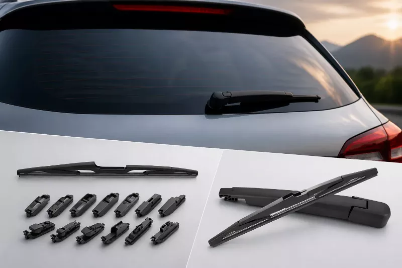 Comparison between universal rear wiper adapter kit and vehicle-specific direct-fit connector
