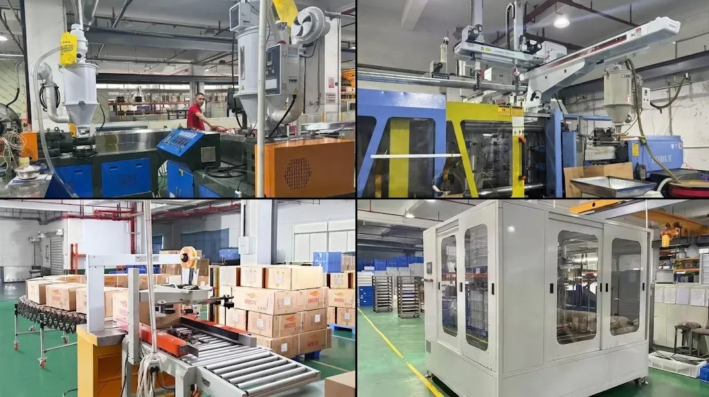 Complete wiper blade manufacturing facility in China covering rubber processing, steel forming, and assembly
