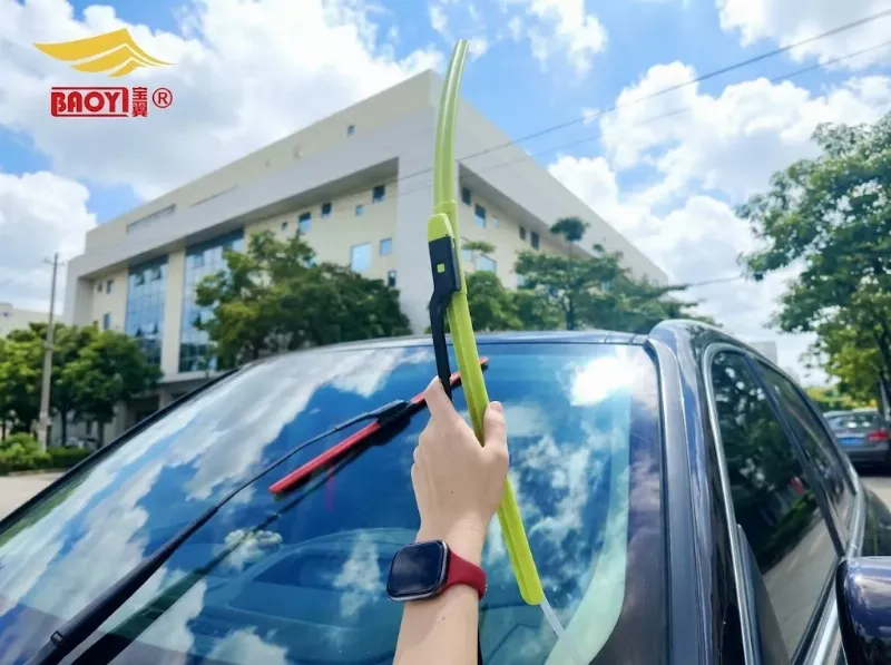 Vibrant green BAOYI multi-fit wiper blades