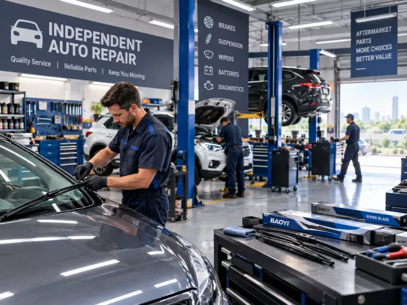 Independent automotive repair shop in 2026 aftermarket