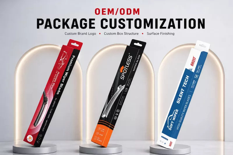 BAOYI rear wiper blade retail packaging