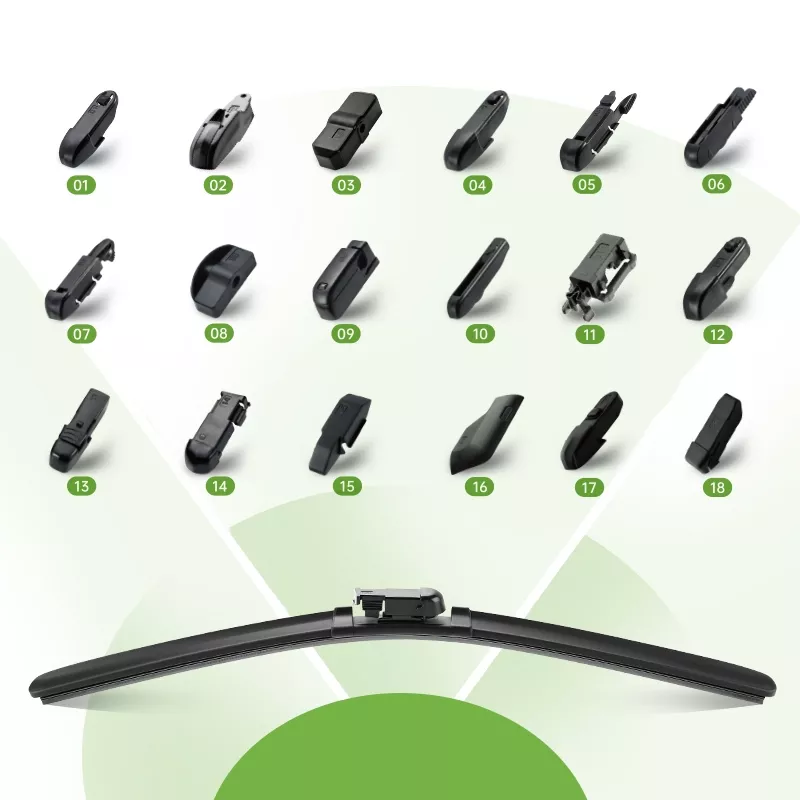 18 wiper blade adapters system with windshield wiper blade compatibility overview