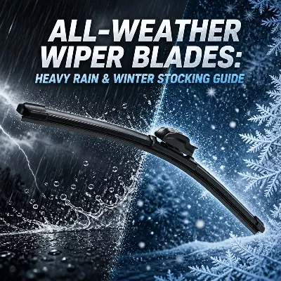All-weather beam wiper blade heavy rain and winter snow extreme performance thumbnail