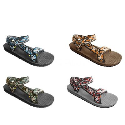 Woman`s flat two strap sandals summer sport sandals