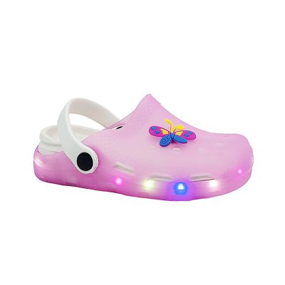 Children Colorful LED Light Up Breathable Garden Shoes ES3324005