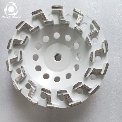 Zig Zag segment Diamond Grinding cup wheel 7inch cup wheel