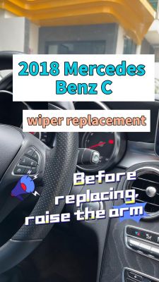 How to change wiper blades on Mercedes C Class 2008？
