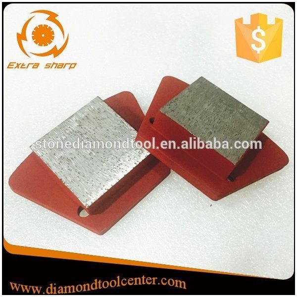 Trapezoid Grinding Shoe with One Big Segment for Concrete Floor