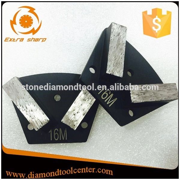 Trapezoid Grinding Shoe with One Big Segment for Concrete Floor