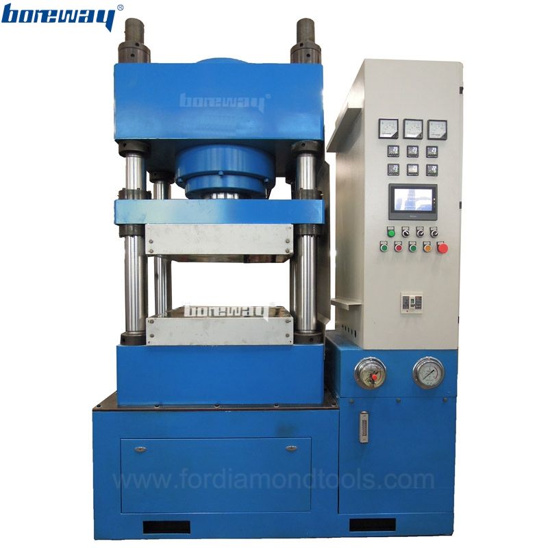 Cylineder-above hydraulic oil press machine for making resin polishing products